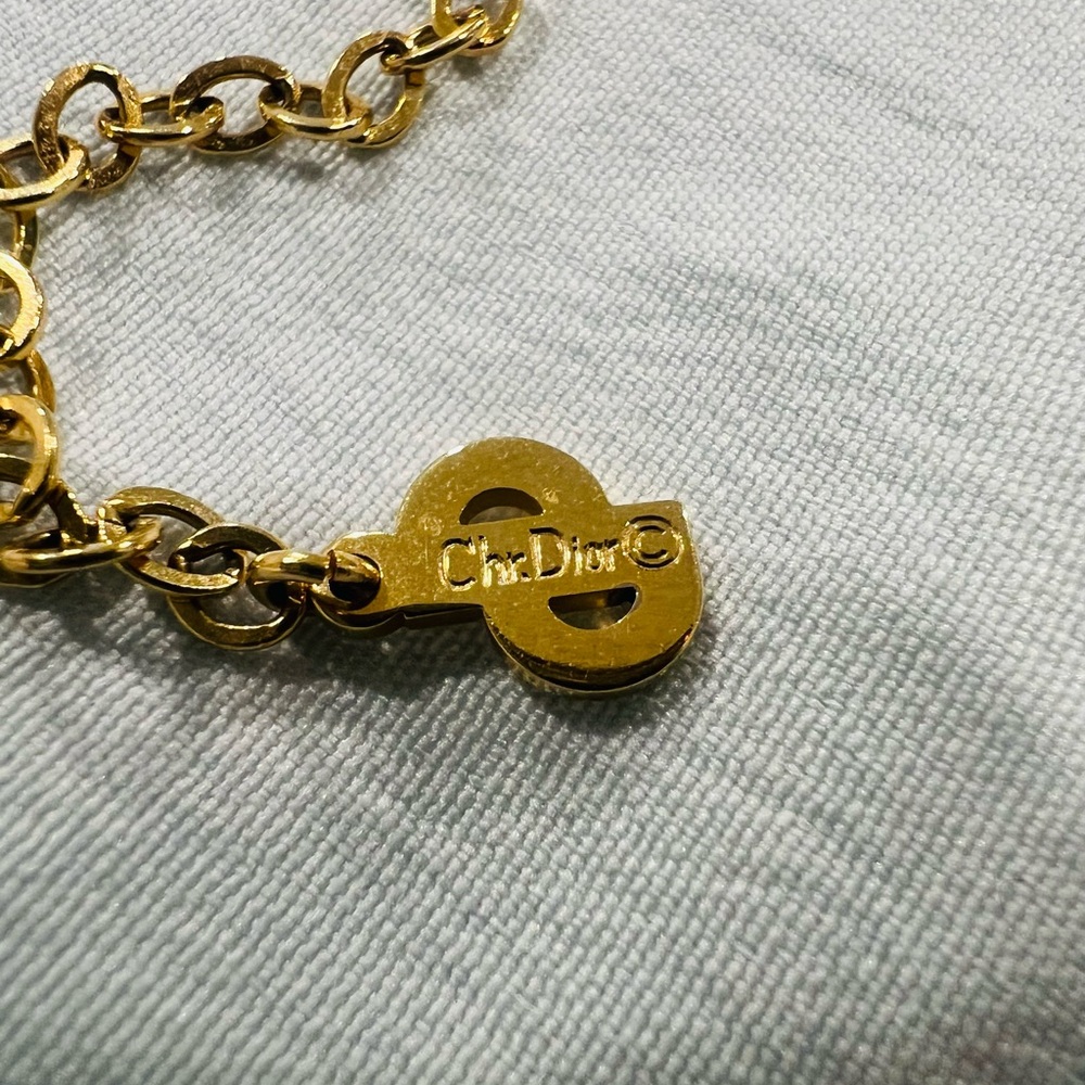 Christian Dior Gold and Purple Floral Necklace - Picture 14 of 15